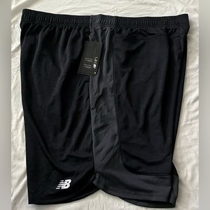 New Balance Shorts Men’s Black Grayish Elastic Waist Pockets Size XXL